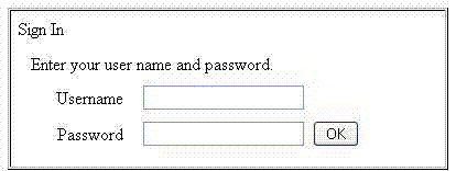 Sample Oracle Access Manager Login Form
