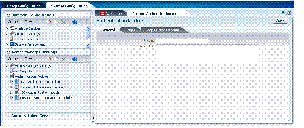 Custom Authentication Module