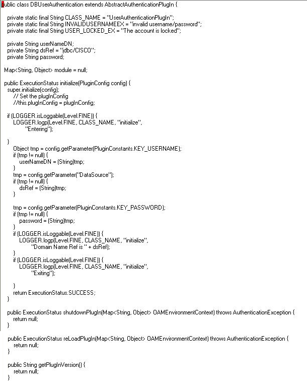 Database User Authentication Plug-in Part 1