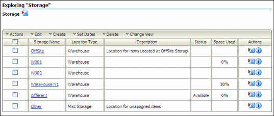 Surrounding text describes the Exploring Storage page.