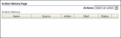 Surrounding text describes Action History Page.