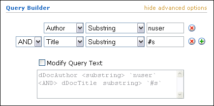 Surrounding text describes querybuilder.gif.