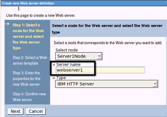 Configure HTTP Server - Server Name