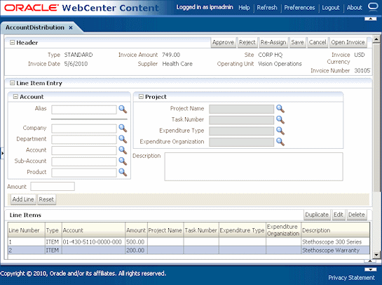 of form a invoice example A Tables Imaging Solution