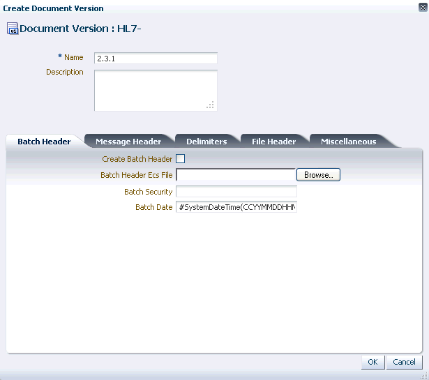 Input the document version