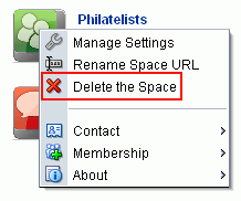 Deleting a Space