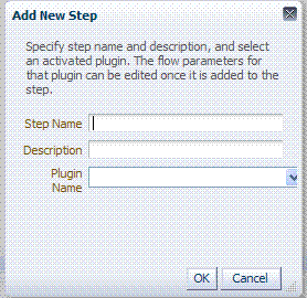 「新規ステップの追加」ダイアログ・ボックス: プラグイン