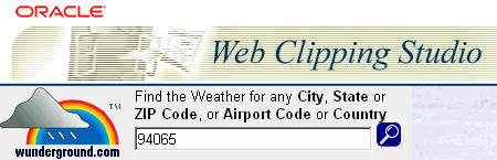 Webクリッピングを使用した情報の検索を示します。