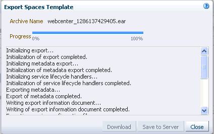 Exporting Group Spaces In Progess