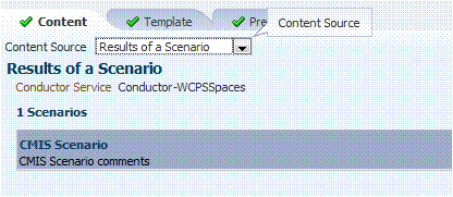 Results of a Scenario Pane