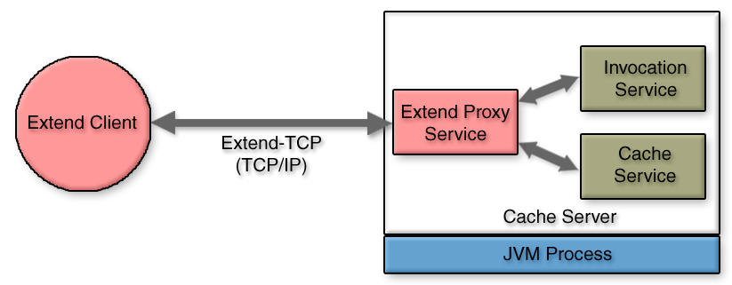 conceptual view of extend client scenario