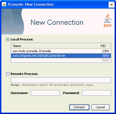 view of the New connection window