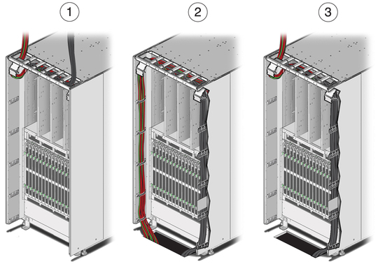 image:Figure showing the various cable routing options available.