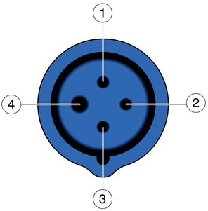 image:Figure showing the pin layout of a 4-wire power cord AC receptacle.