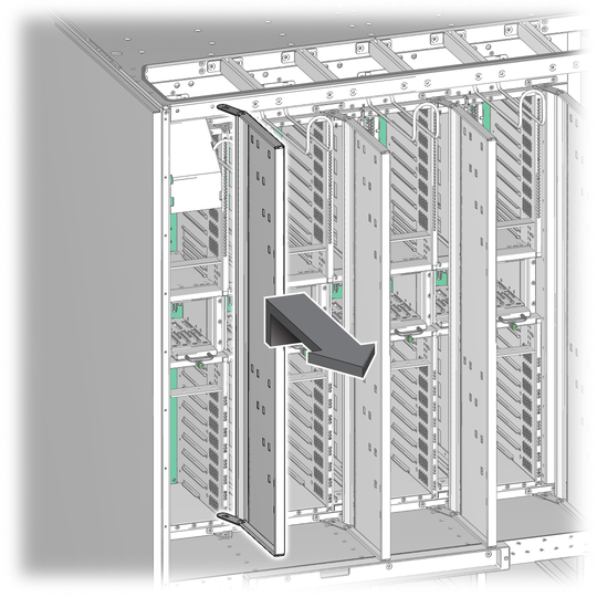 image:Removing the cable management assembly. 