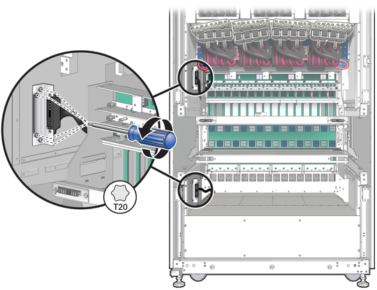 image:Figure shows bracket being detached. 