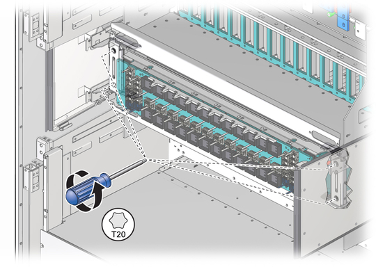 image:Screws on the scalability assembly handles