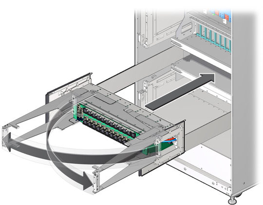 image:Scalability assembly extraction handles in fully open position