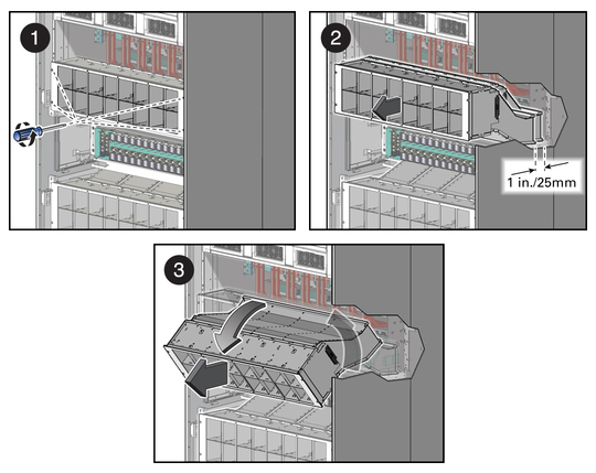image:Figure shows the upper fan cage. 
