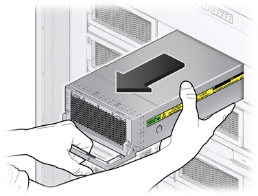 image:Figure shows how to avoid dropping a power supply. 