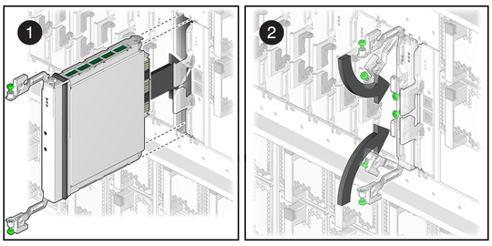 image:Figure shows installing a clock board. 