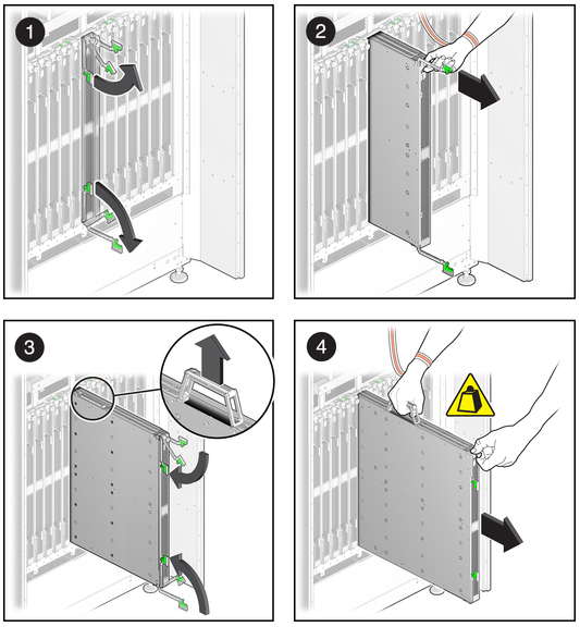 image:Figure shows the removal procedure for a CMU filler panel. 