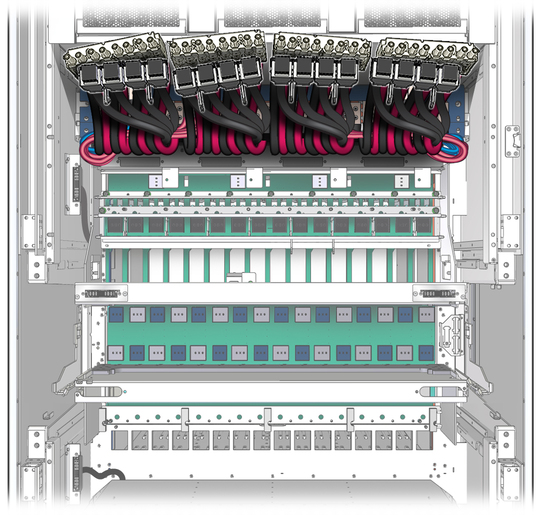 image:Figure shows cables held out of the way. 