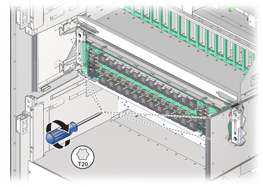 image:Screws on the scalability assembly handles