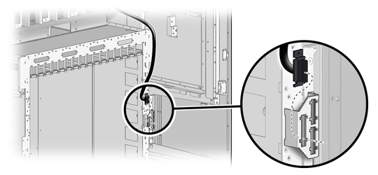 image:Location of the lower connector. 