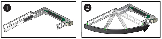 image:Figure shows installing an IO card in a PCIe hot-plug carrier. 