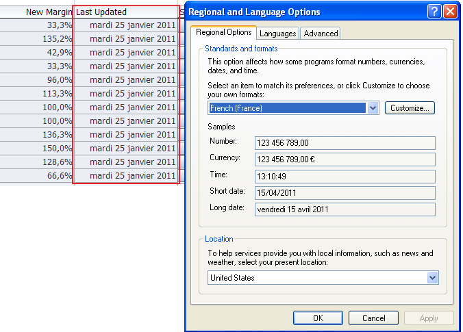 Date Formats in Excel