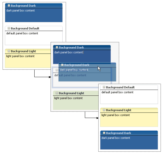 You can drag and drop components