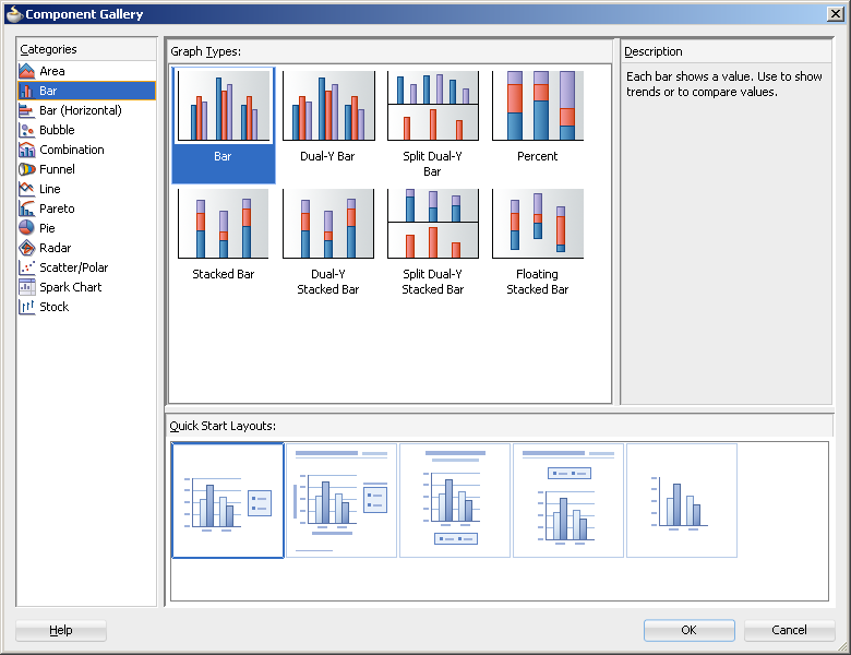 component gallery for horizontal bar graphs.