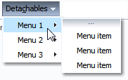 Detachable menu