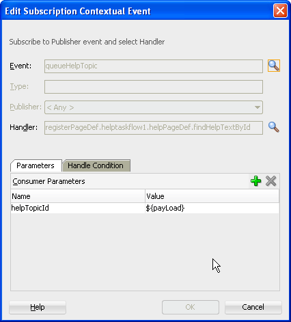 Subscribe to a Contextual Event