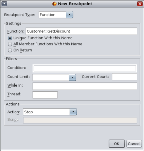 image:New Breakpoint dialog box