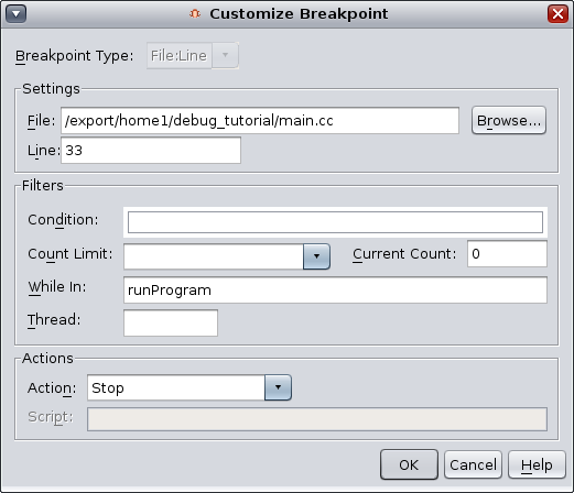 image:Customize Breakpoint window