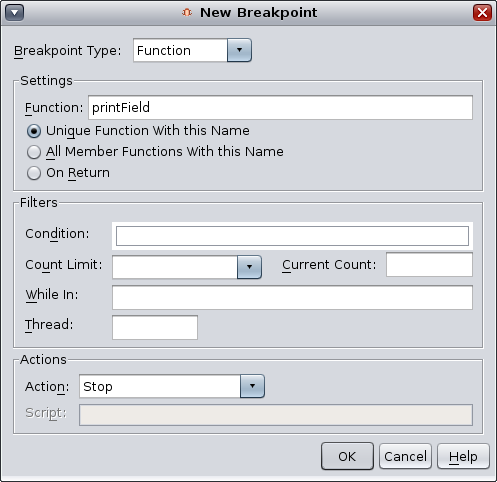 image:New Breakpoint dialog box