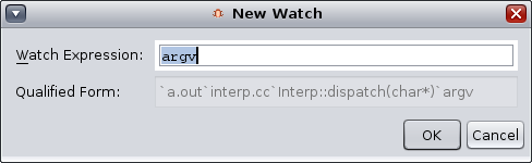 image:New Watch dialog box