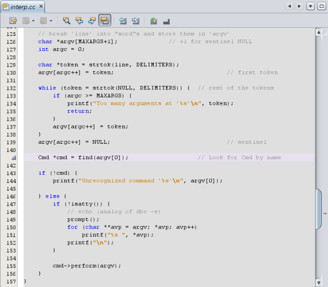 image:Editor window with code