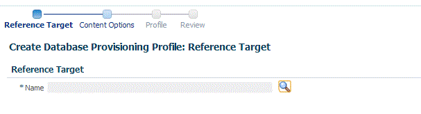 Reference Target page for RMAN Backup