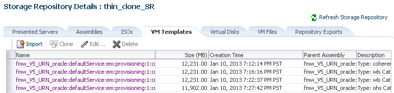 Storage Repository: VM