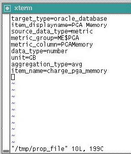 create custom charge item for "PGA Memory"