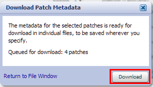 download patch metadata