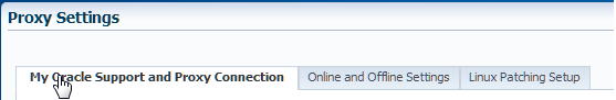 my oracle support and proxy connection