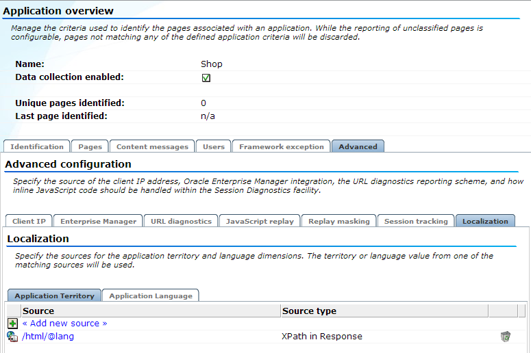 Localization options