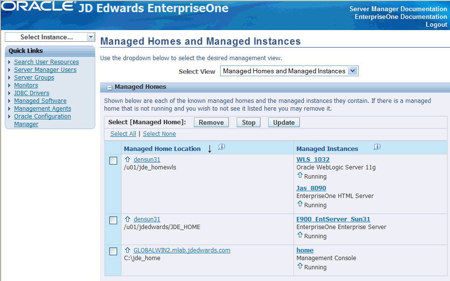 jd edwards enterprise management