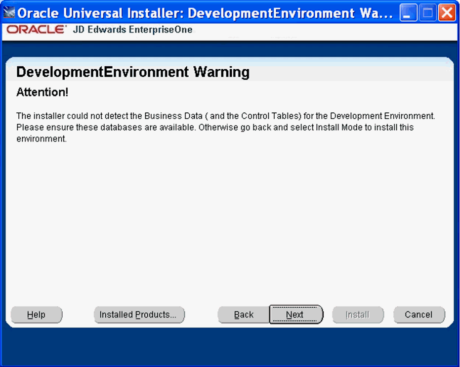 Surrounding text describes ppack_oui_dev_env_warning.gif.