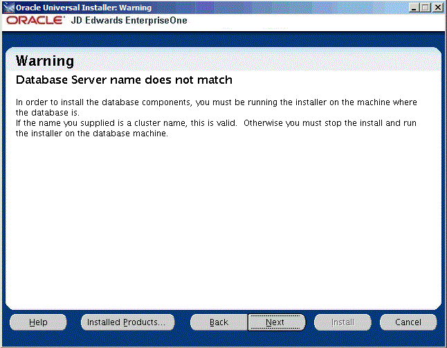 Surrounding text describes rac_dbname_does_not_match.gif.