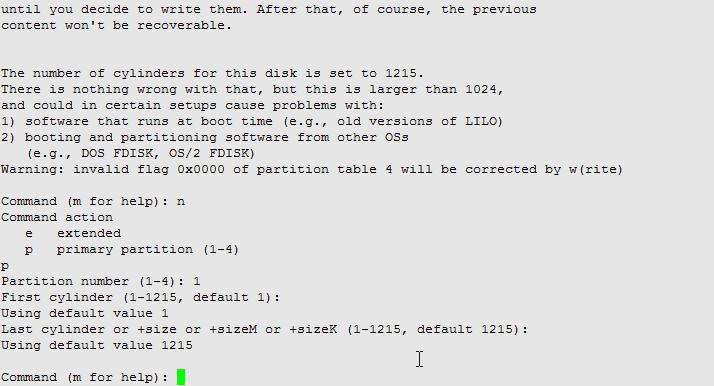 Surrounding text describes fdisk_prompts.gif.